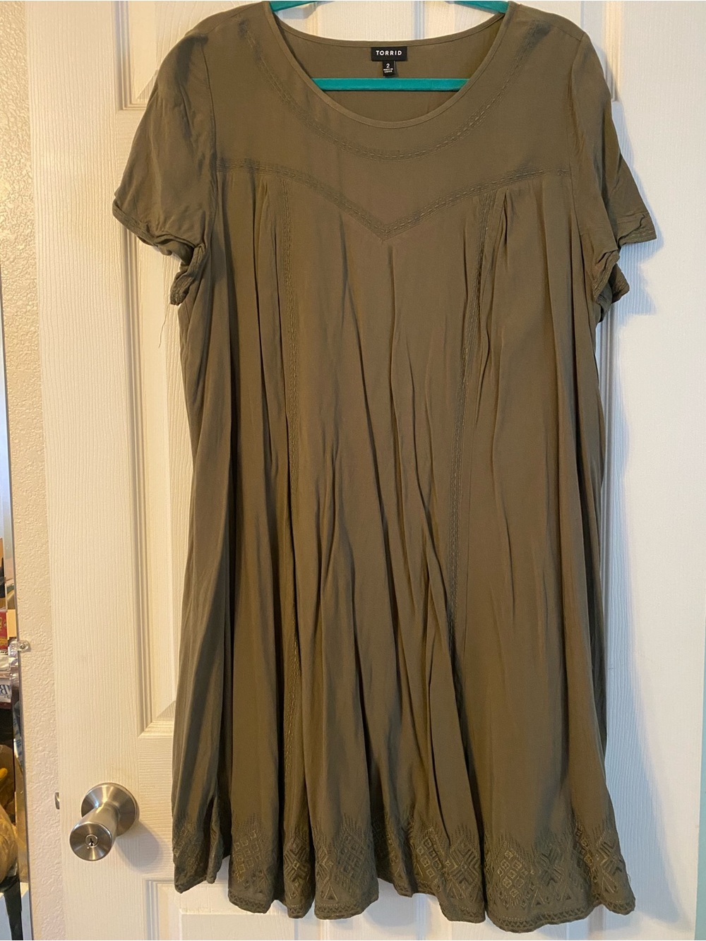 Torrid Olive Green Dress